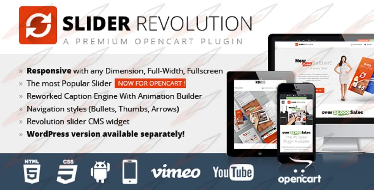 Slider Revolution Responsive Opencart Module